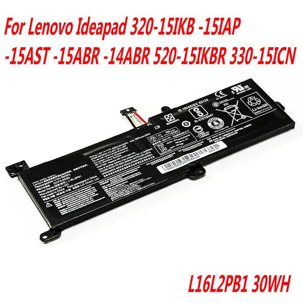 Оригинальный аккумулятор для ноутбука Lenovo Ideapad 320-15IKB -15IAP -15AST -15ABR -14ABR 520-15IKBR 330-15ICN