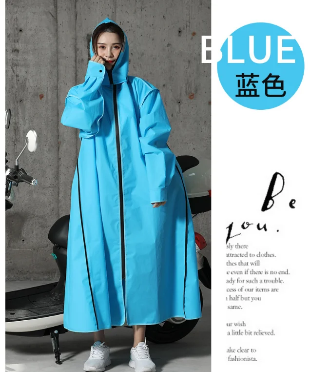 Jolmo Lander Unisex  EVA Rain coat Thickened Rain Poncho Hooded Cycling Bicycle Wear Rainwear (9)
