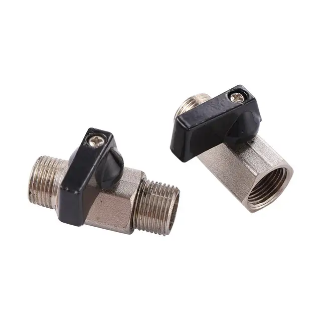 1/2 "Nőstény És Férfi Szál Mini Sárgaréz Golyó Szelep Bsp Belső Légkompresszor Kapcsoló Kerti Öntözés Kikapcsolja A Szelepeket 1 Db - Image 3