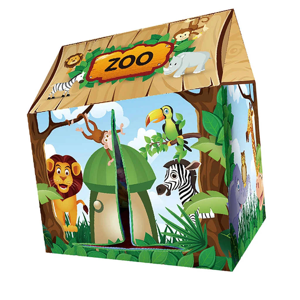 Kids Play Tent - Forest Play House, Foldable Indoor/Outdoor Playhouse for Kids Children Pretend Play