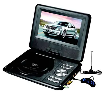 

Portable DVD Player 7" with Game Joystick, Swivel HD Screen, Support Multi-Format, Region Free, Long Lasting Battery, Support AV