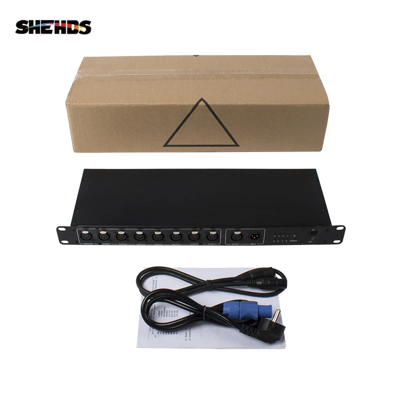 

DJ Stage Light RDM Distribution 8 Way DMX Controller Can Adjust Address Code Online Equipment Optical Signal Amplifier Splitter