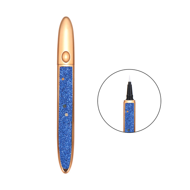 2 In 1 Magic Lash Liner Glue Pen Non Magnetic No Glue Liquid Eyeliner Waterproof Long Lasting Fast Dry Eye Makeup