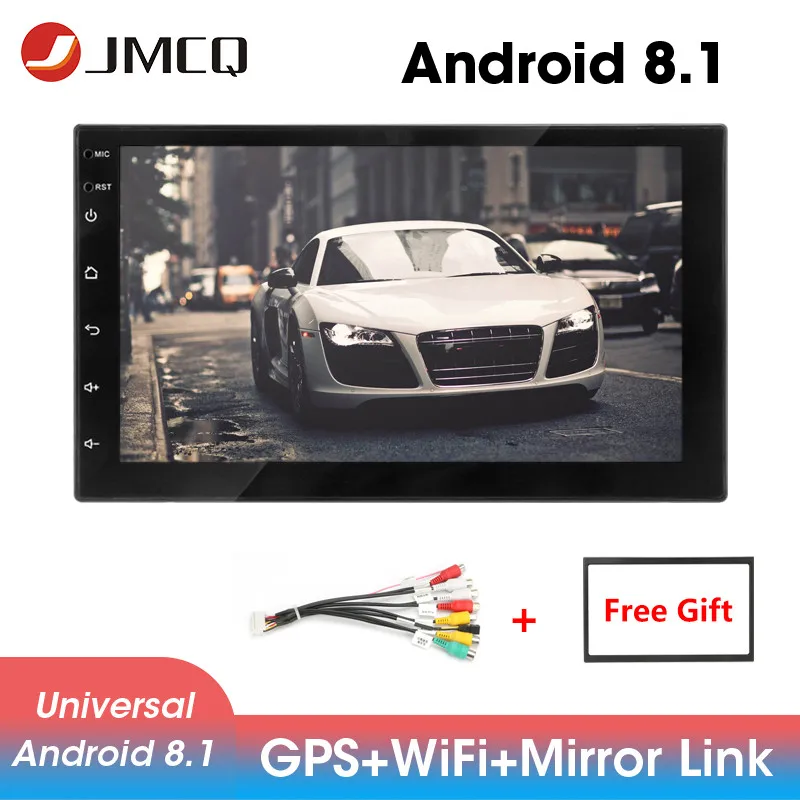 JMCQ 7 &quotавтомобильное радио 2 din Android 8 1 Универсальный плеер GPS Navigaion Мультимедиа