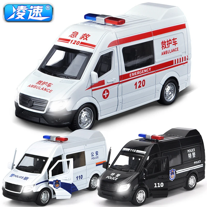 Ling speed Acousto optic сплав Полицейская машина скорой помощи SWAT Автомобили 1:64 литье под давлением металлический сплав модель металлический автомобиль подарок на день рождения мальчик игрушки|Наземный транспорт| | АлиЭкспресс
