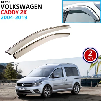 

for VW Volkswagen Caddy 2K 2004~2019 Window Visor Vent Awnings Rain Guard Deflector Shelters Car Accessories 2006 2007 2009 2016