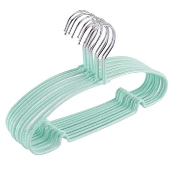 

10PCs/Set 28*18cm New Candy-colored Baby Children Clothes Hanger drying rack Anti-skid Antiseptic Durable Coat storage hangers