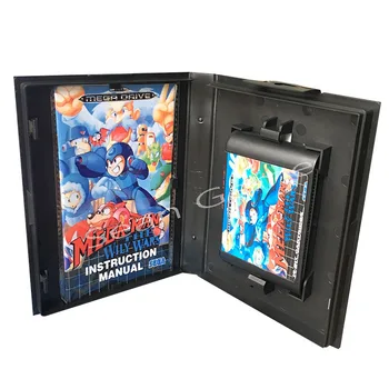 

Latest 16 Bit MD Game Card For Sega Mega US EU Mega Man The Wily Wars The New Generation Cover With Retail Box and Manual
