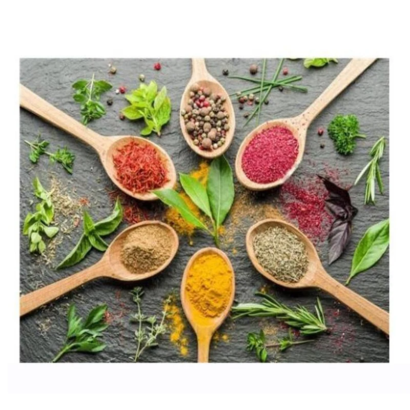 

Diamond Painting Kitchen Cross Stitch Full Square Diamond Embroidery Seasoning Spoon Rhinestone Home Decoration