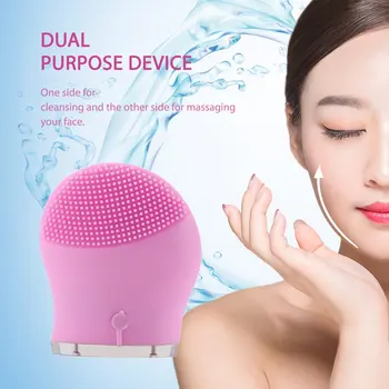 

Professional Electric Vibration Facial Cleansing Face Washing Brush Skin Blackhead Remover Pore Cleaner Face Massage