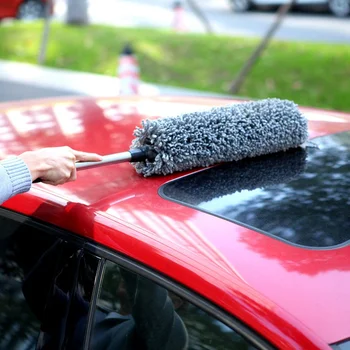 

Creative Plush Microfibre Wheel Cleaning Brush Alloy Car Detailing Valeting Cleaner Soft Cozy Car Cleaning Tools