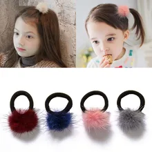 Корейский стиль, Детские аксессуары для волос, норковый шарик, лента для волос для девочек, без швов, не повреждает волосы, полотенце для волос, повязка для волос, аксессуары для малышей
