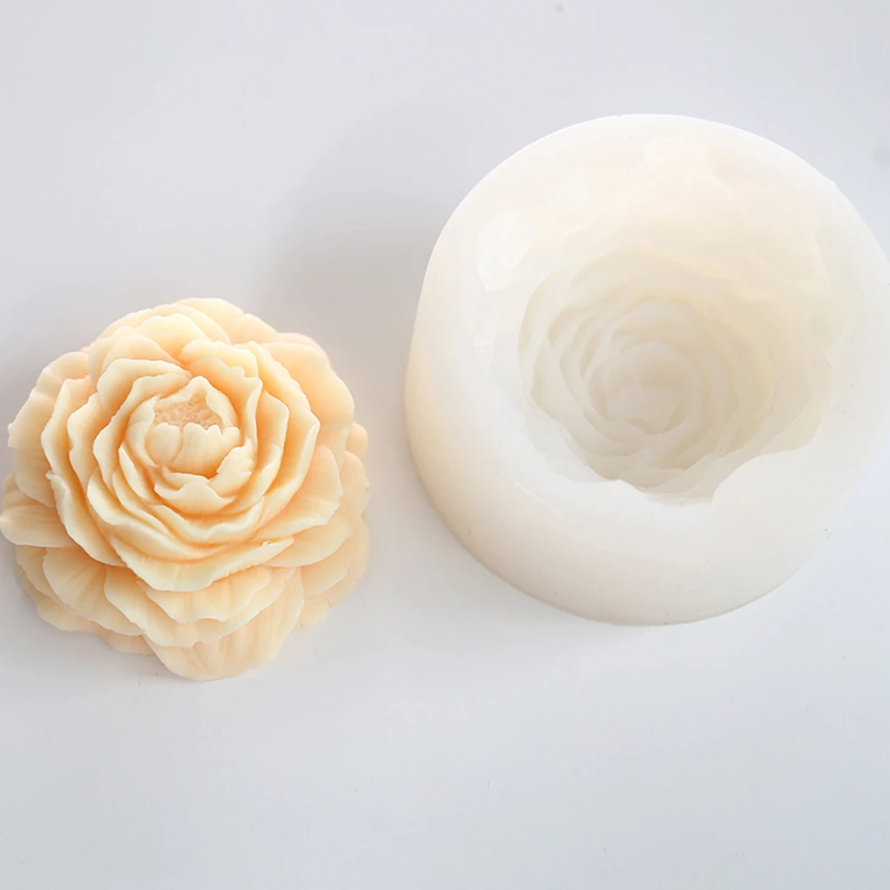 3D цветок делая пион силиконовые торт ремесло DIY ручной работы прочный многофункциональный домашний Мыло Плесень украшения свечи