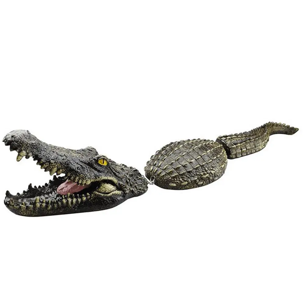 Floating Crocodile Ornament Simulation Alligator Statue Funny Water Decor for Pool Pond Garden | Дом и сад