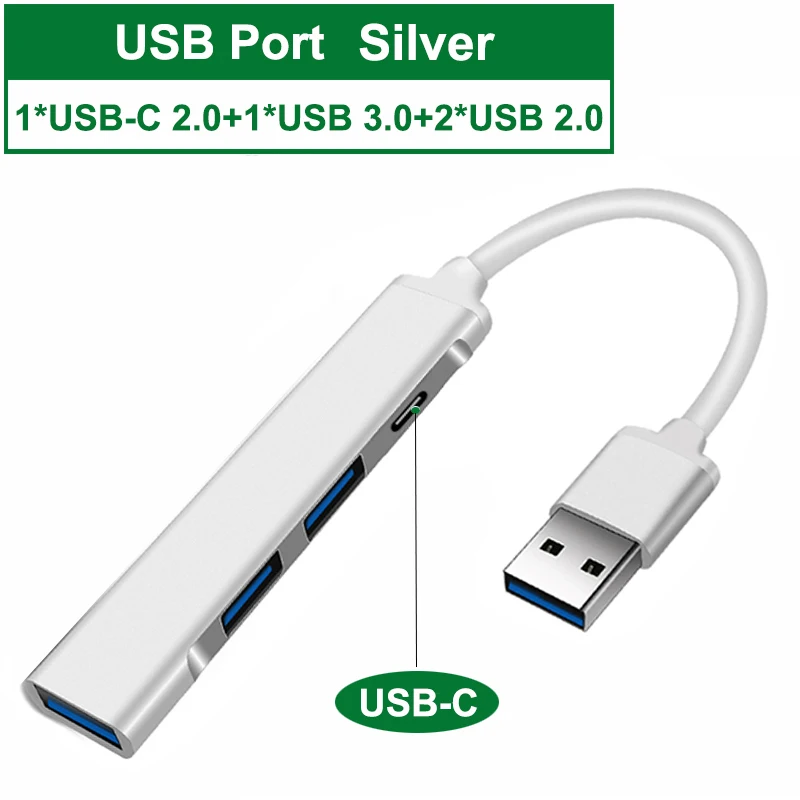 USB C HUB 3.0 Type C 3.1 4 Port Multi Splitter Adapter