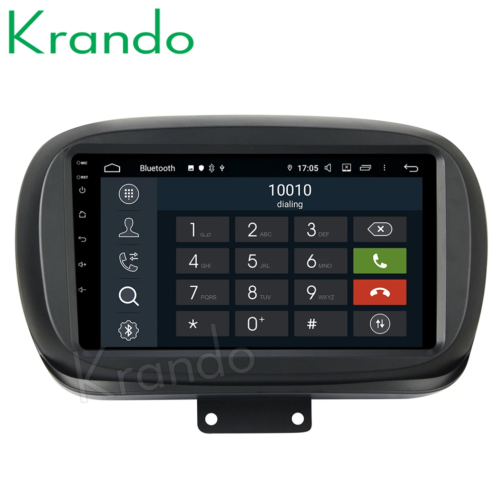  Krando 7'' Android 9.0 for fiat 500X 2015+ car radio dvd player navigation multimedia player with b