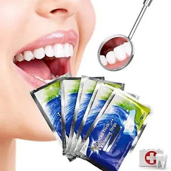 

14Pair 3D Gel Teeth Whitening Strip Whitening Teeth Dental Tool Kit Oral Hygiene Care Band for Denture Veneers