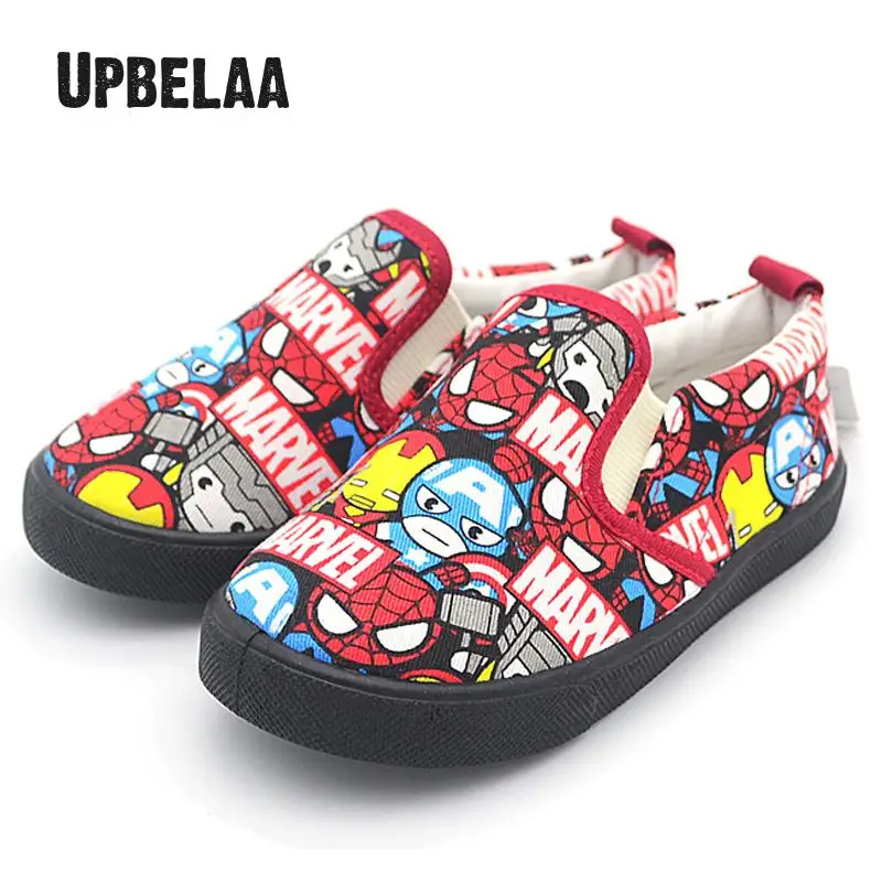 

Children Shoes Disney Boys Canvas Sneakers Baby Toddler Girls Shoes The Avengers Cartoon Casual Loafer Running Sports Kids Shoes