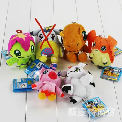 12cm Mini Digimons Digita Dragon Dinosaur Agumon Gabumon Gomamon Biyomon  Palmon Patamon Stuffed Doll Plush Doll - Movies & Tv - AliExpress