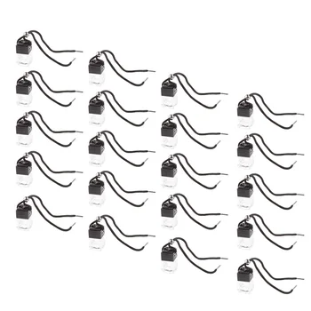 

20pcs Clear Glass Air Freshener Car Hanging Perfume Empty Glass Bottle, Fragrance Ornament
