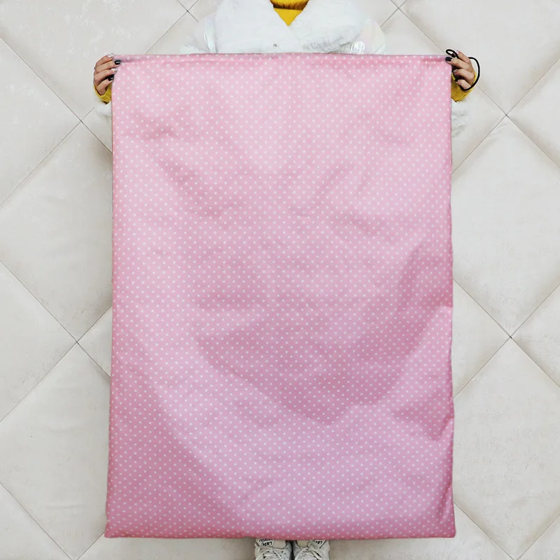 Itin didelės talpos sutraukiama virvelė žaislų drabužių laikymo maišelis Organizatorius skalbinių maišelis Oksfordo audinio dulkėms atsparus antklodės laikymo krepšys Kelionės