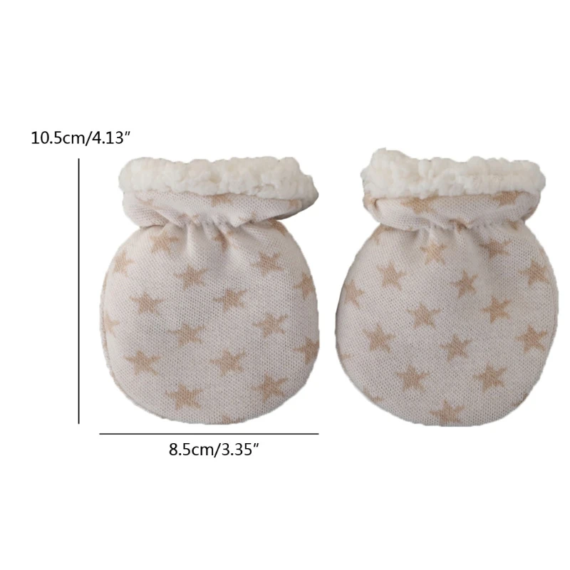 Winter Gloves Anti-grab Mittens Thicken Warm Fleece Glove Cute Boys Girls Hand Warmer Newborn Baby Gift