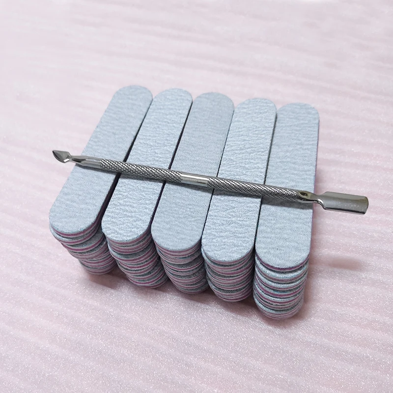 Mini Nail File Sandpaper Buffers 100/180 Grit Pedicure Manicure Tools