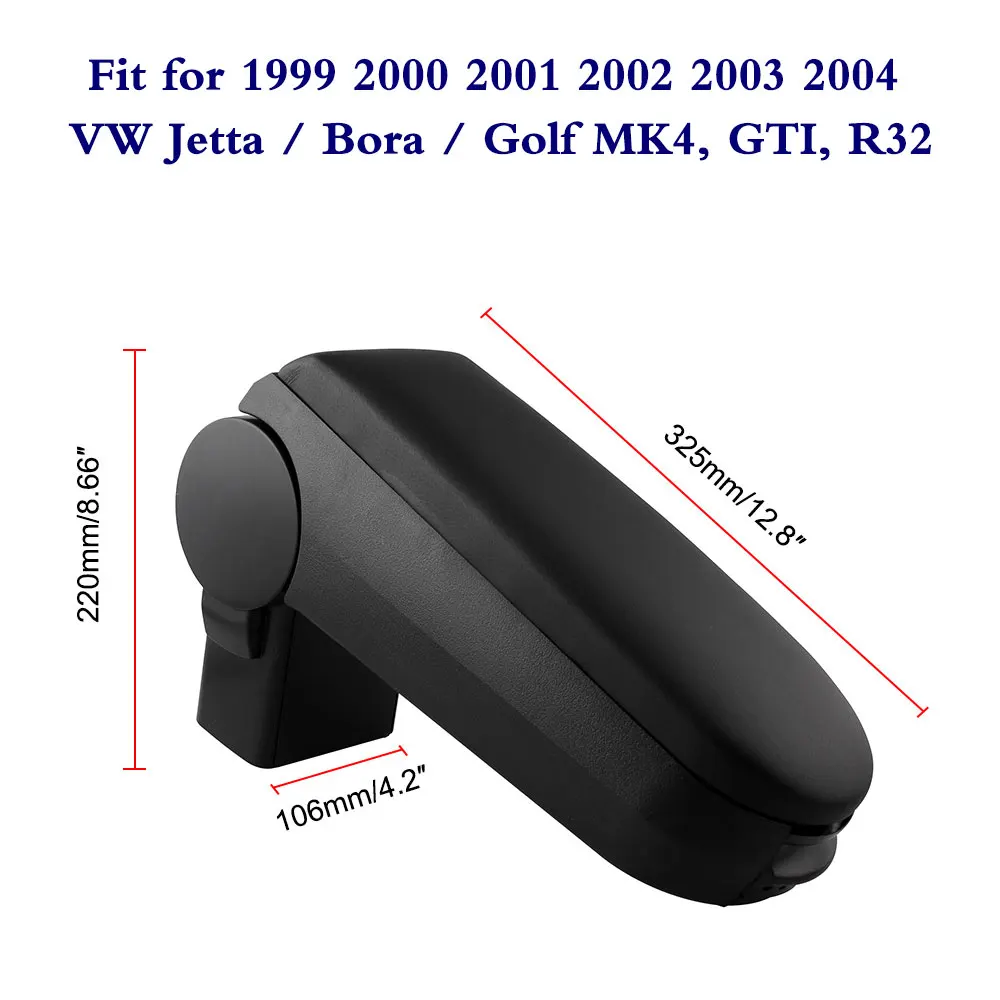 Подлокотник центральная консоль коробка для хранения удобные кожзам передние Автомобильные аксессуары для 1999-2004/Bora Golf MK4 R32