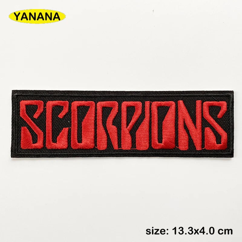 A Rock band Heavy Metal Band banner Patch Badges Embroidered Applique Sewing Iron On Badge Clothes Garment Apparel Accessories 