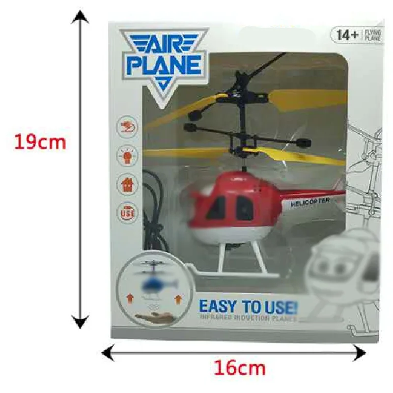 

Cartoon Airplane Electric Suspension Sensing Crystal Ball Aircraft Sensing Remote Control Helicopter CHILDREN'S Toy