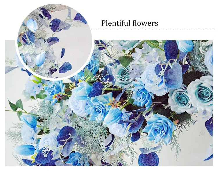JAROWN Wedding Flowers Artificial Silk Flower Row Line Arch Floral Outdoor Lawn Wedding Bauble Decoration Fake Flower Flores Para Manualidades (21)