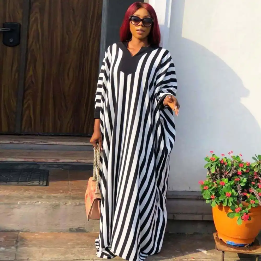 Black and white ankara dress Clearance