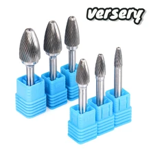 Tête en carbure de tungstène, outil de lime rotative, foret, fraisage, outils de mèche de sculpture, fraise à pointe, broyeur, outils abrasifs, 1 pièce, livraison gratuite