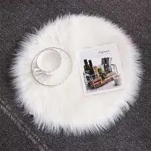 Мягкий искусственный коврик из овчины покрытие стула коврик для спальни искусственная шерсть Теплый Ковер с длинным ворсом сиденье меховые коврики