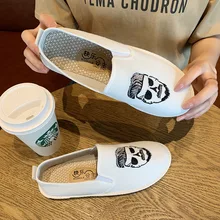 Весенне-осенние туфли на плоской подошве женские повседневные туфли однотонного цвета плоская подошва парусиновые туфли без застежки EUR36-40