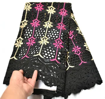 

Pure Cotton Swiss Voile Lace In Switzerland With Stones African Dry Lace Fabric High Quality Nigerian For Wedding CD-958