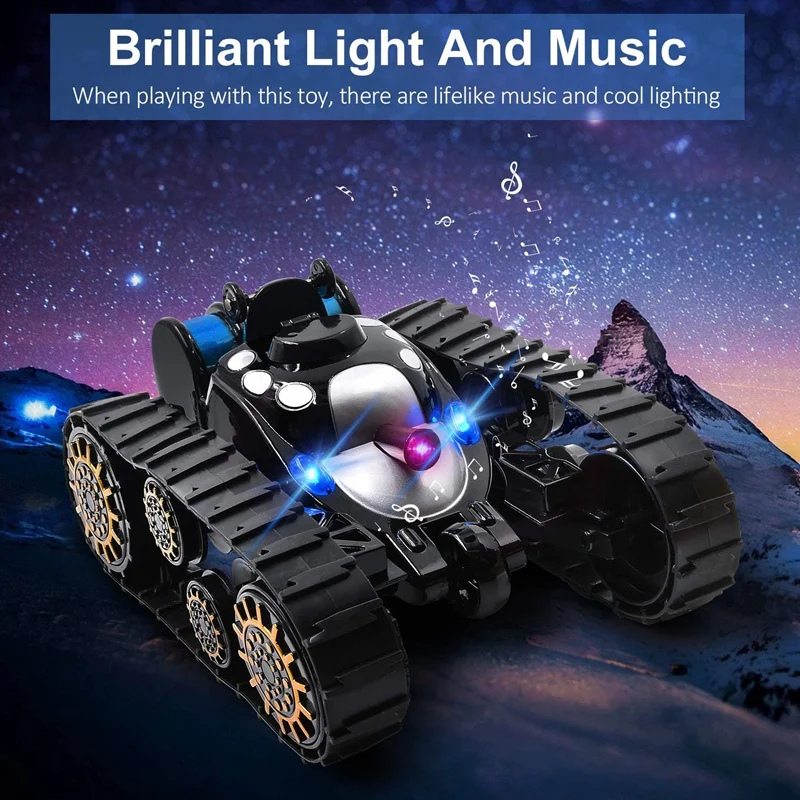 Children's Electric Remote Control Toy Car 360-Degree Flip Stunt Toy Car Tracked Off-Road All-Terrain Toy Tank Children's Electric Remote Control Toy Car 360-Degree Flip Stunt Toy Car Tracked Off-Road All-Terrain Toy Tank
