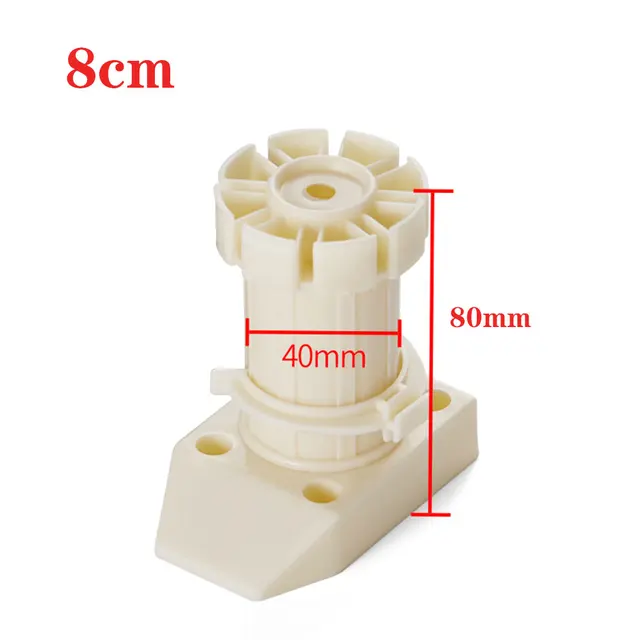 2021 New 4pcs Adjustable Height Cupboard Foot Cabinet Leg，for furniture Kitchen Bathroom sofa legs furniture Replace feet C-beige-8cm