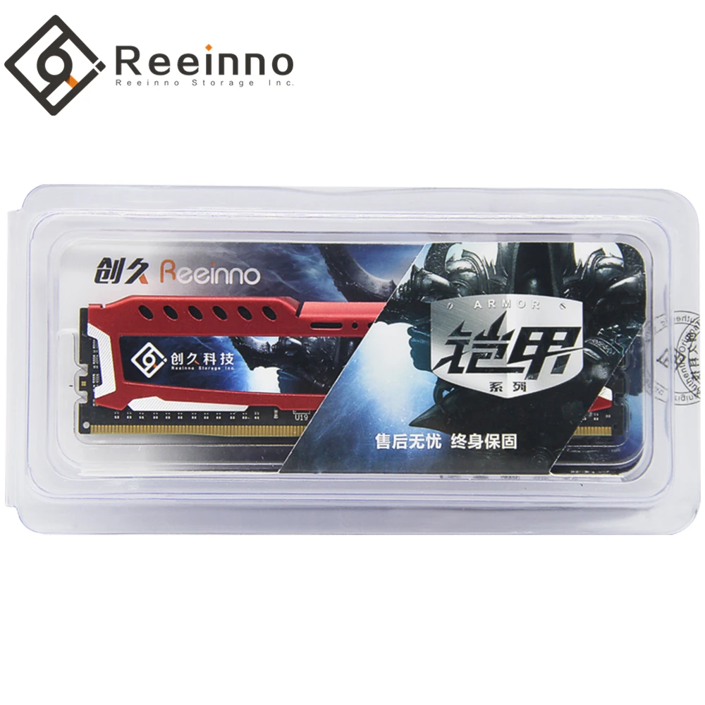 Reeinno оперативная память ddr4 4 ГБ 8 ГБ 16 ГБ 2400 МГц 2666 МГц 288 pin 1,2 в NON-ECC DIMM настольная пожизненная гарантия для ПК компьютерных игр ram s