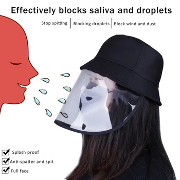 

reusable Full Face Shield Clear Visor Protection Safety Work Guard Stretchy Headband Anti-Fogging Full-Face Protective Mask hat