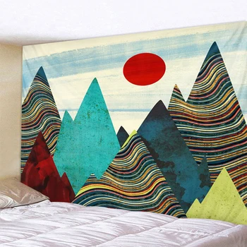 

Peak red sun Indian Mandala Tapestry Wall Hanging Bohemian Gypsy Psychedelic Tapiz Witchcraft Tapestry
