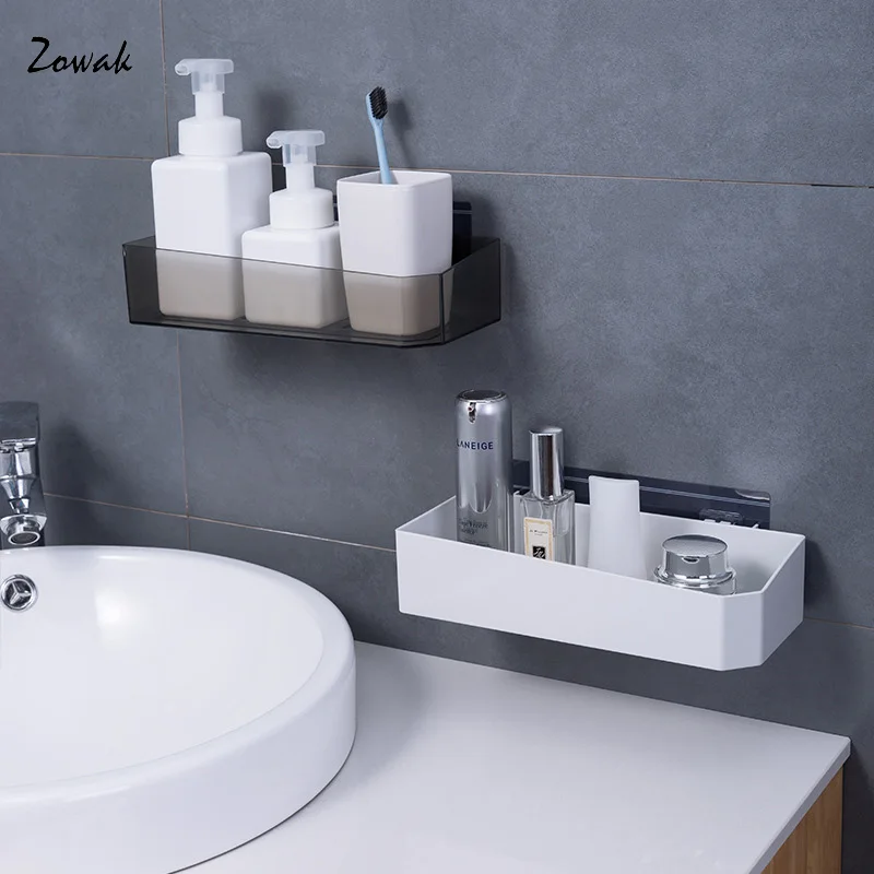 

Bathroom Storage Rack Toilet Storage Shelf Kitchen Accessories Wall Mounted Adhesive Shampoo Holder Corner Shower Shelves 1pc