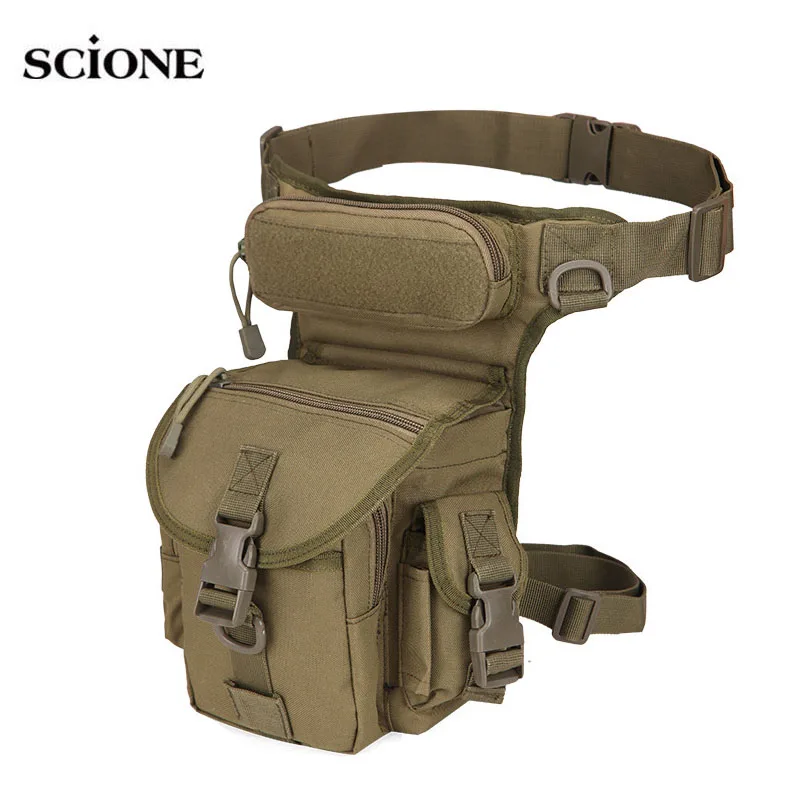  Tactical Waist Bag Drop Leg Bags Tool Fanny Camping Hiking Trekking Military Shoulder Saddle Nylon  - 32900280866