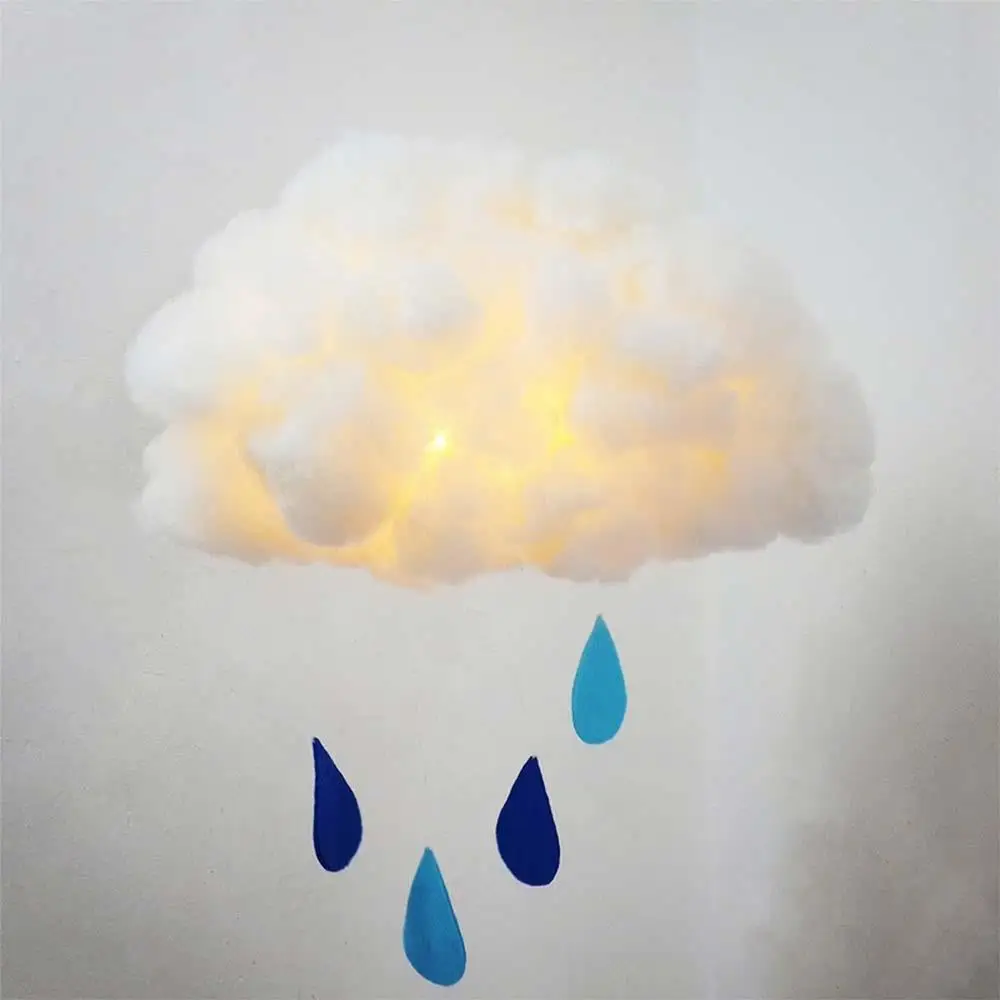 

Handmade Pendant Light PP Cotton Child Birthday Living Room Cloud Light Creative DIY Romantic Exquisite Gift Economic Bedroom