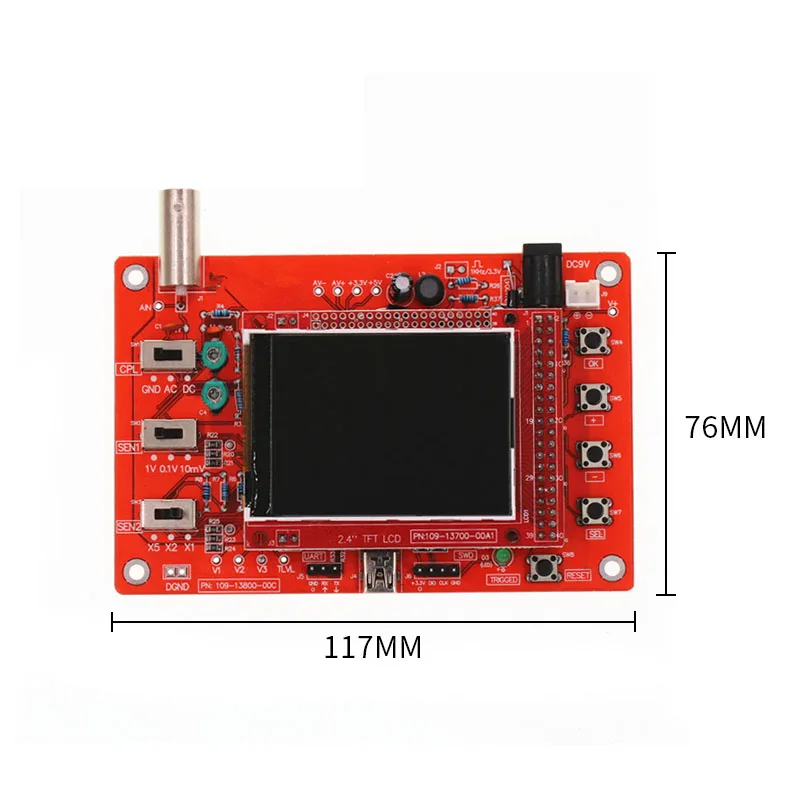 FNIRSI 150 15001K DIY цифровой осциллограф набор частота дискретизации 200 МГц аналоговая