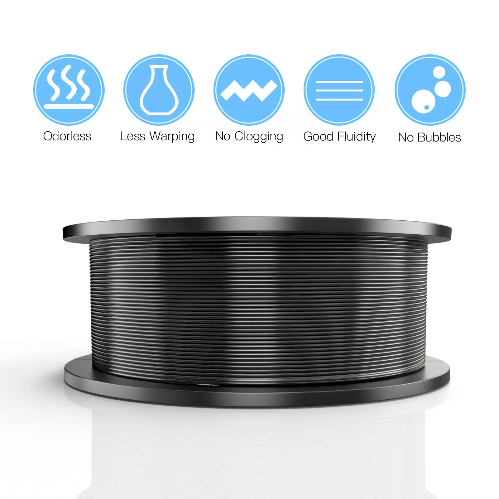 PLA Filament 3D Printer Filament 1.75mm 1kg(2.2LBS) Spool PLA 3D Printing  Material Consumables Dimensional Accuracy +/- 0.02mm