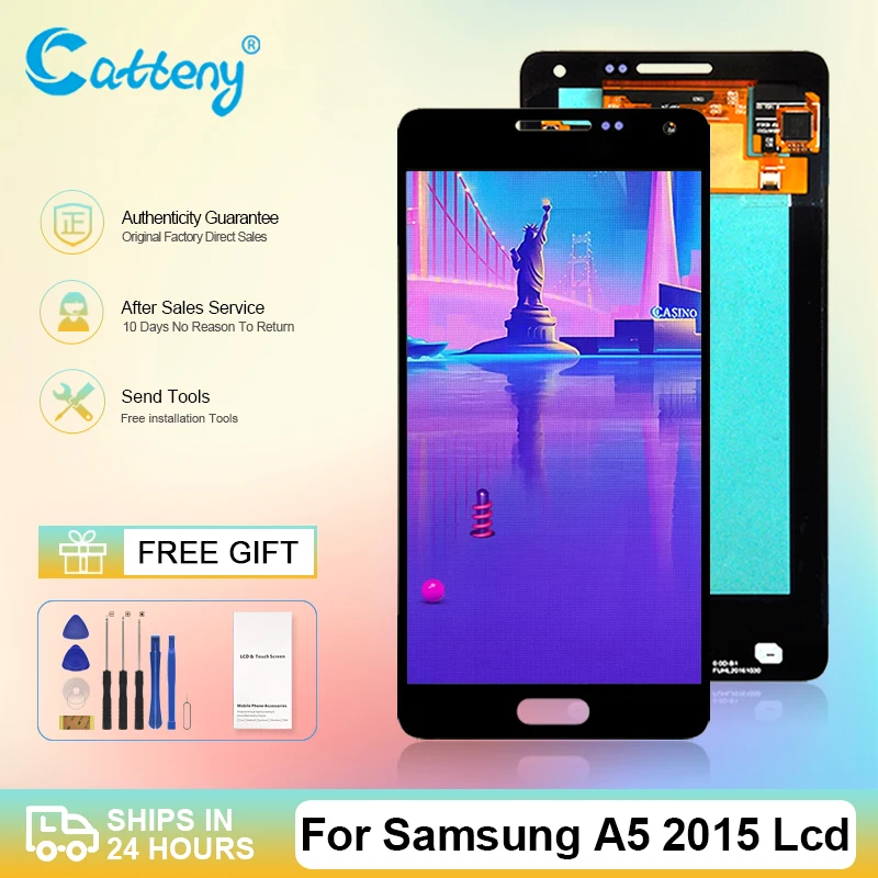 Wholesale OLED A500 Display For Samsung Galaxy A5 2015 Lcd With Touch Panel Screen A500F Digitizer Assembly Free Shipping | Мобильные