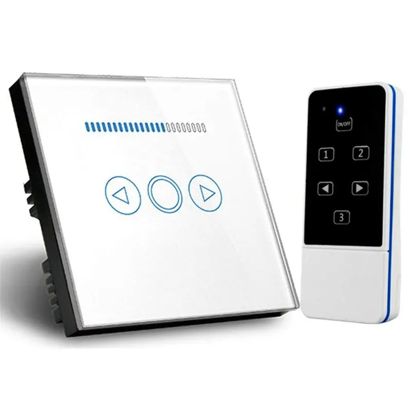 EU Touch-Dimmer Switch Crystal Touching Glass Remote Control Light Smart Switch (White) EU Touch-Dimmer Switch Crystal Touching Glass Remote Control Light Smart Switch (White)