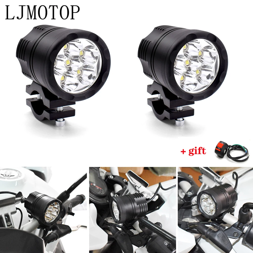 Led Motorcycle fog lights For Yamaha WR450 SEROW 225 250 TTR 125 600 LED Auxiliary Fog Light Assemblie Driving Lamp 60W |