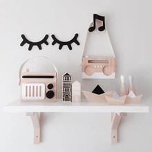 2 шт. 3D ресницы дерево Детская комната Декор DIY детская спальня украшения скандинавском стиле настенные стикеры новорожденные фотографии реквизит